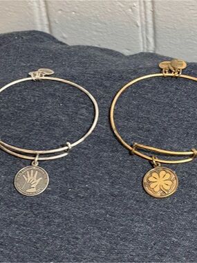 Charm Bangles - Silver & Gold